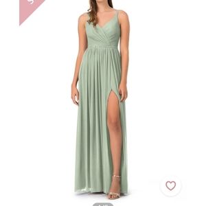 Azazie dusty sage dress